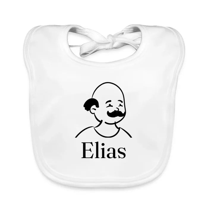 Bavoir bébé personnalisé au prénom Elias