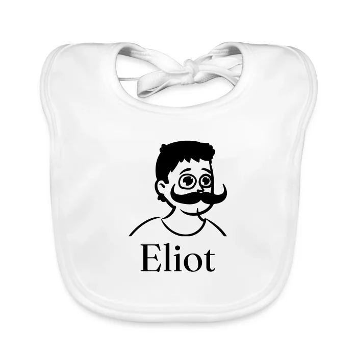 Bavoir bébé personnalisé au prénom Eliot