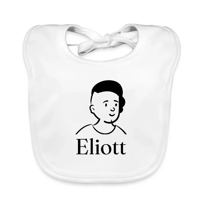Bavoir bébé personnalisé au prénom Eliott