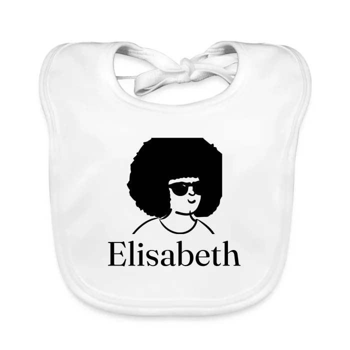 Bavoir bébé personnalisé au prénom Elisabeth
