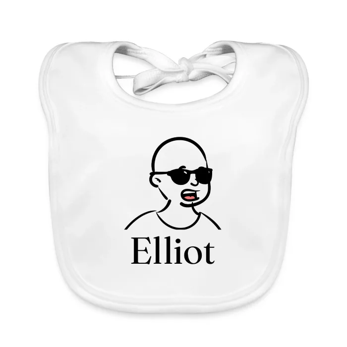 Bavoir bébé personnalisé au prénom Elliot