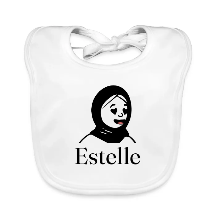Bavoir bébé personnalisé au prénom Estelle