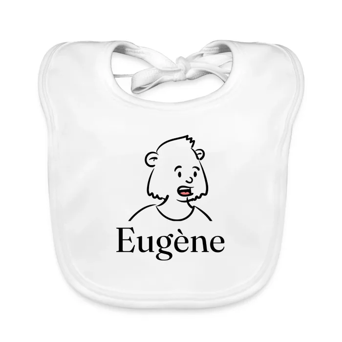 Bavoir bébé personnalisé au prénom Eugène