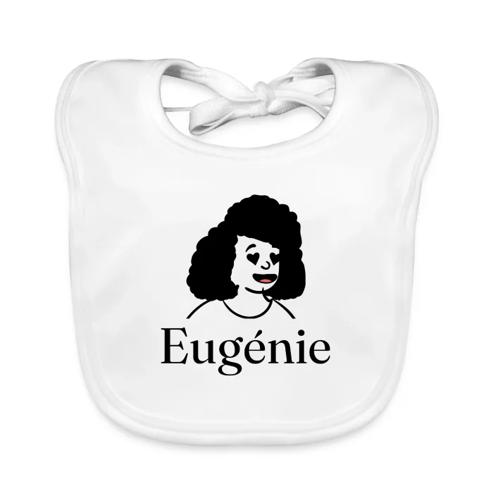 Bavoir bébé personnalisé au prénom Eugénie
