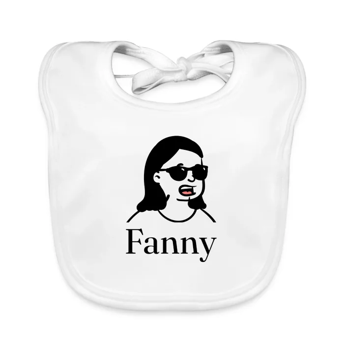 Bavoir bébé personnalisé au prénom Fanny