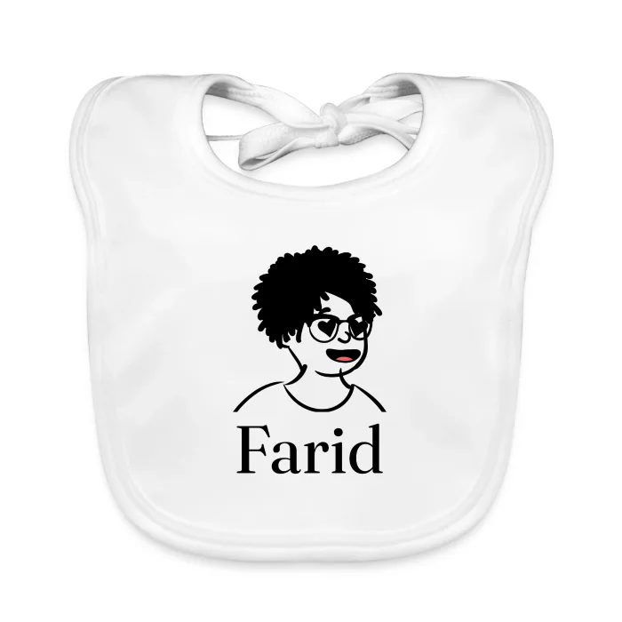 Bavoir bébé personnalisé au prénom Farid