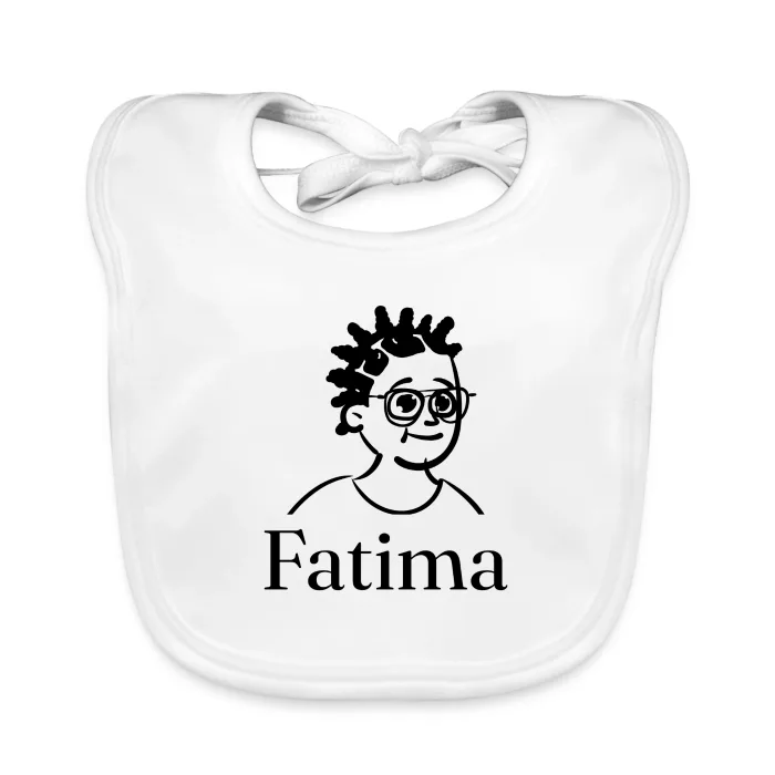 Bavoir bébé personnalisé au prénom Fatima