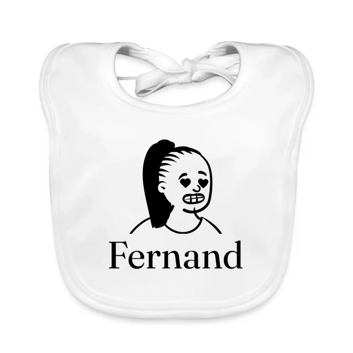 Bavoir bébé personnalisé au prénom Fernand
