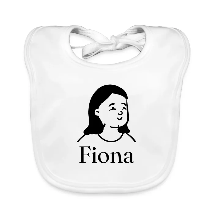 Bavoir bébé personnalisé au prénom Fiona