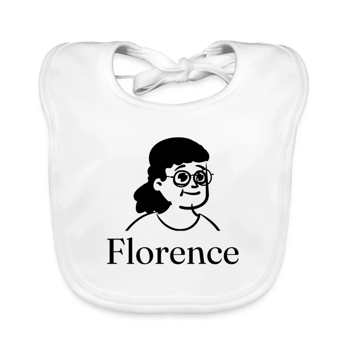 Bavoir bébé personnalisé au prénom Florence