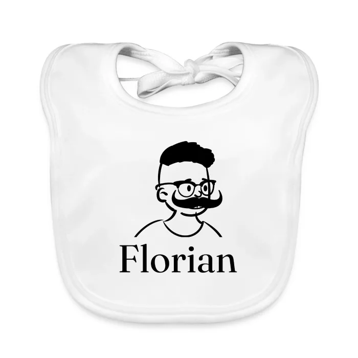Bavoir bébé personnalisé au prénom Florian