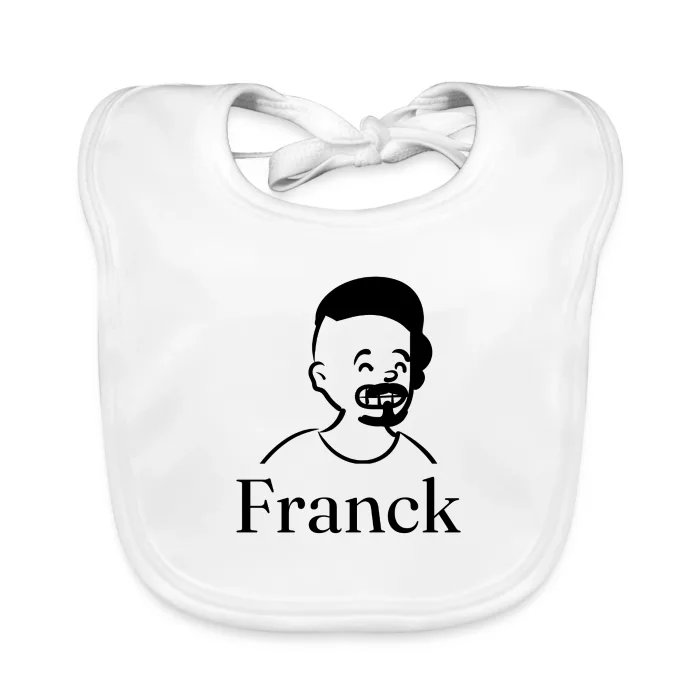 Bavoir bébé personnalisé au prénom Franck