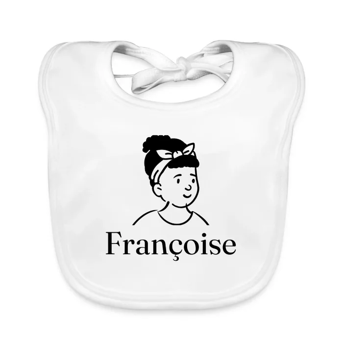 Bavoir bébé personnalisé au prénom Françoise