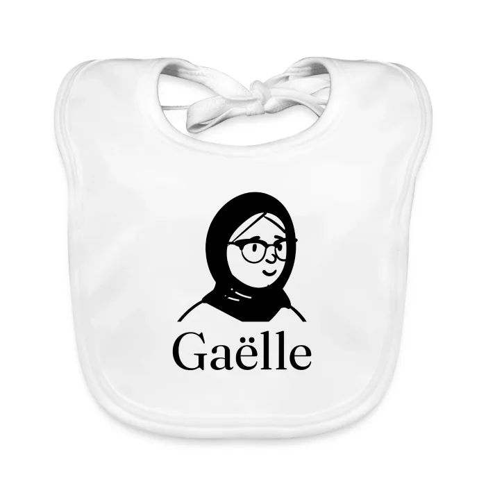 Bavoir bébé personnalisé au prénom Gaëlle
