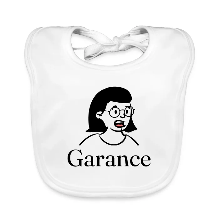 Bavoir bébé personnalisé au prénom Garance