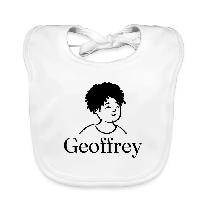 Bavoir bébé personnalisé au prénom Geoffrey