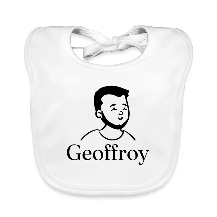 Bavoir bébé personnalisé au prénom Geoffroy