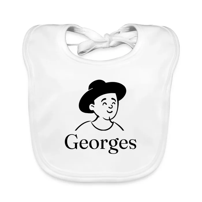 Bavoir bébé personnalisé au prénom Georges