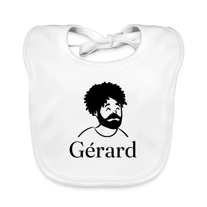Bavoir bébé personnalisé au prénom Gérard