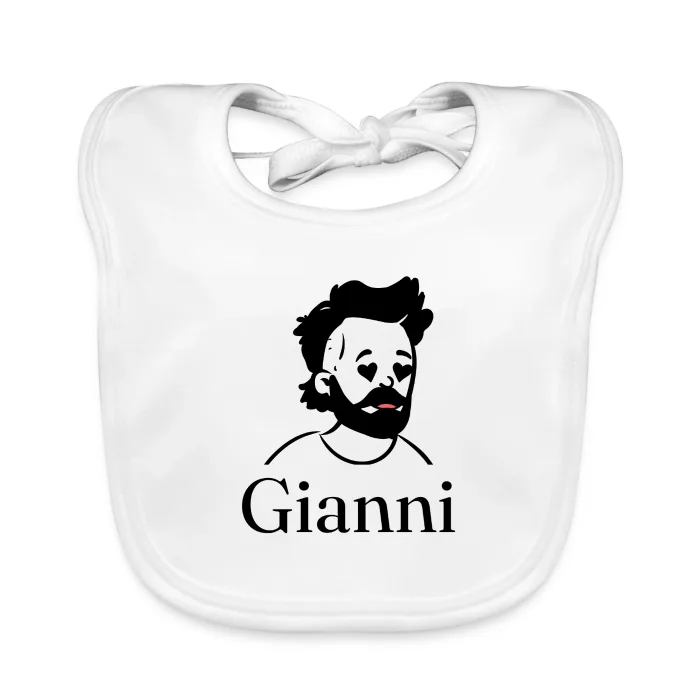 Bavoir bébé personnalisé au prénom Gianni
