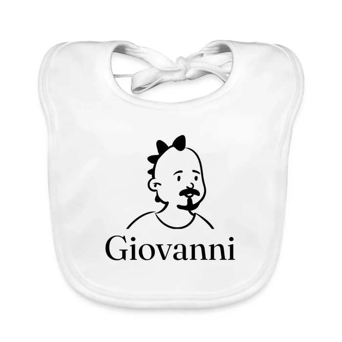 Bavoir bébé personnalisé au prénom Giovanni