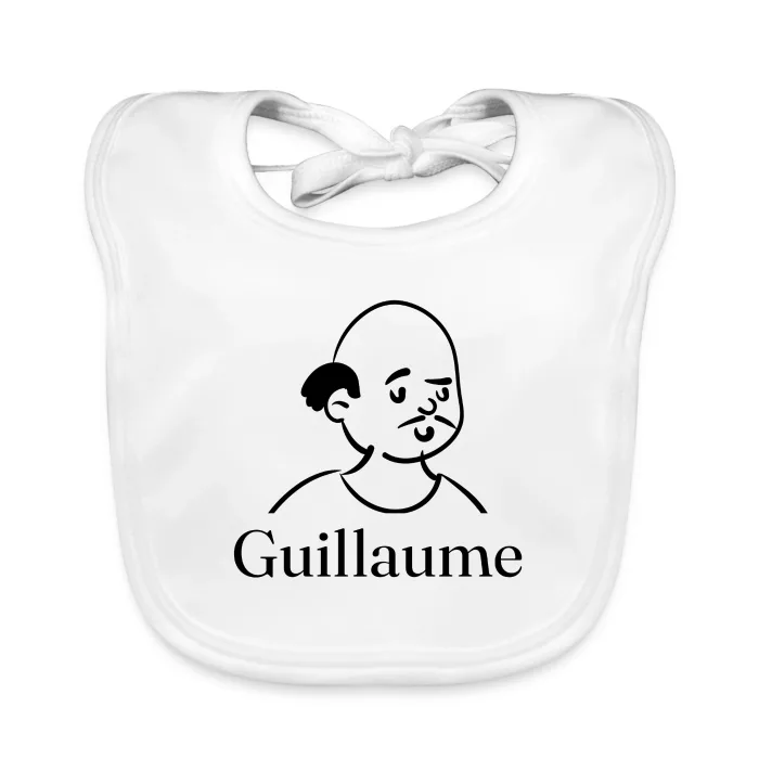 Bavoir bébé personnalisé au prénom Guillaume