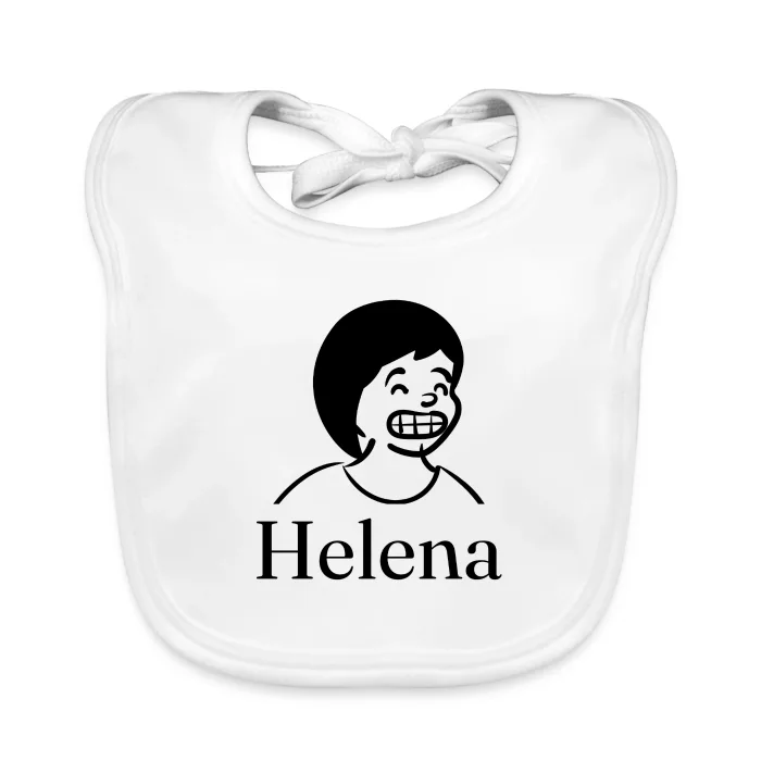 Bavoir bébé personnalisé au prénom Helena