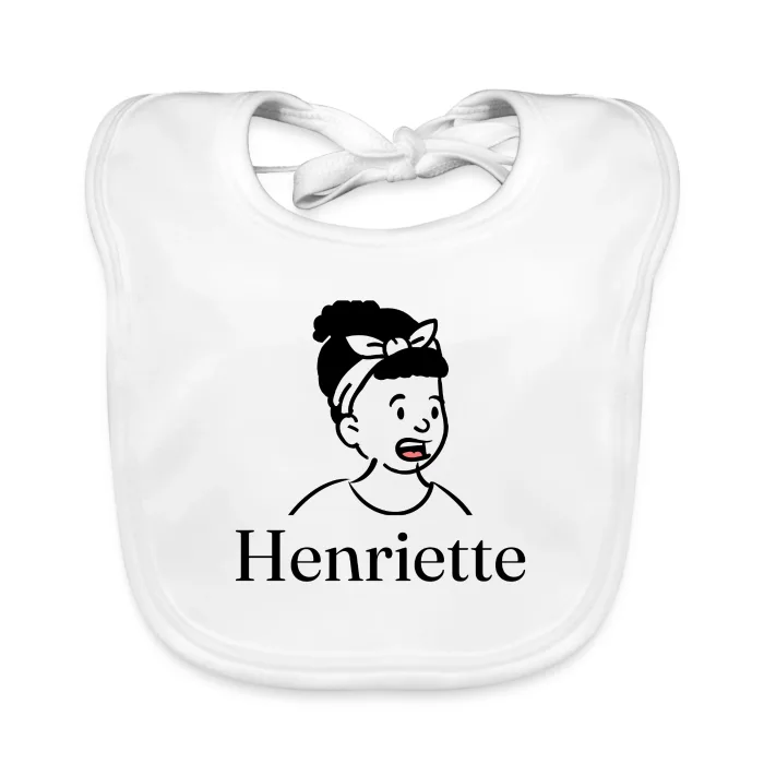 Bavoir bébé personnalisé au prénom Henriette