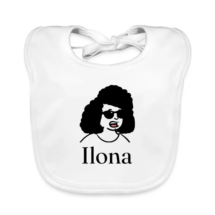 Bavoir bébé personnalisé au prénom Ilona
