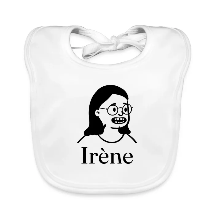Bavoir bébé personnalisé au prénom Irène