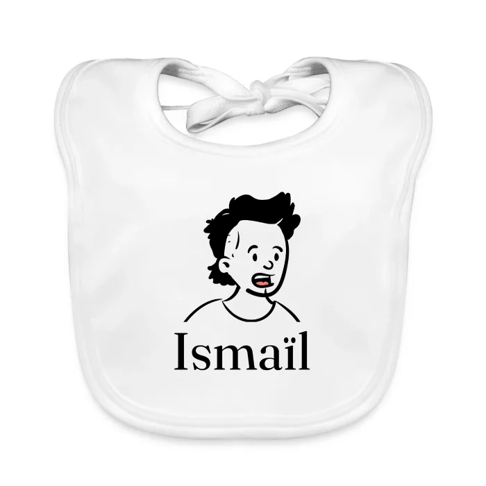 Bavoir bébé personnalisé au prénom Ismaïl