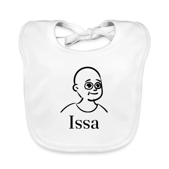 Bavoir bébé personnalisé au prénom Issa