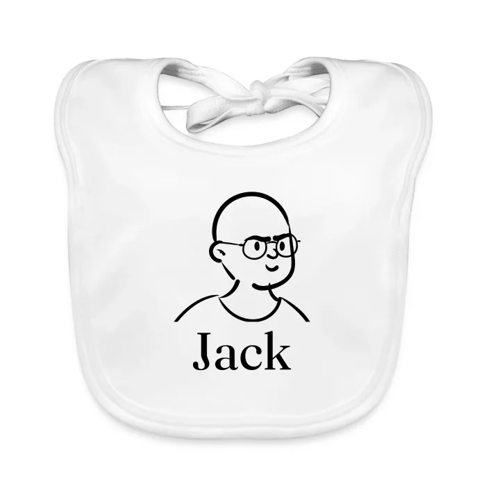 Bavoir bébé personnalisé au prénom Jack