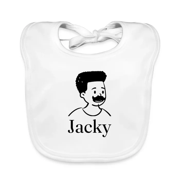 Bavoir bébé personnalisé au prénom Jacky