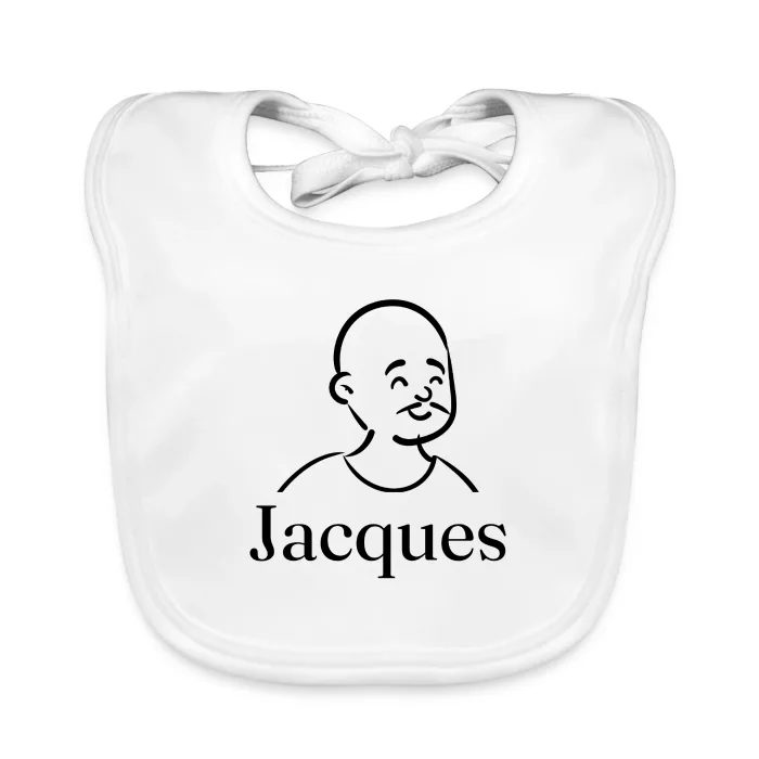Bavoir bébé personnalisé au prénom Jacques