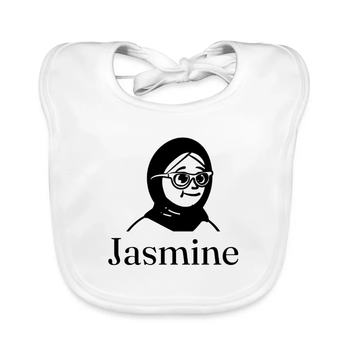 Bavoir bébé personnalisé au prénom Jasmine