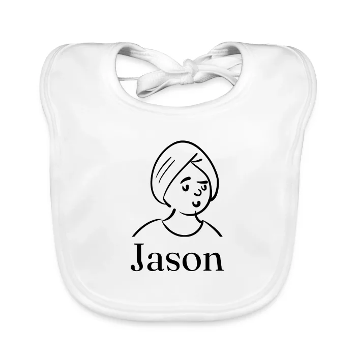 Bavoir bébé personnalisé au prénom Jason