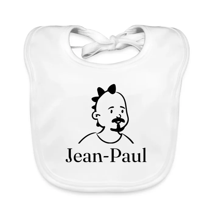 Bavoir bébé personnalisé au prénom Jean-Paul