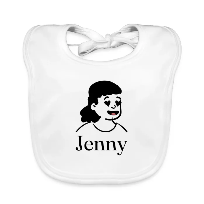 Bavoir bébé personnalisé au prénom Jenny