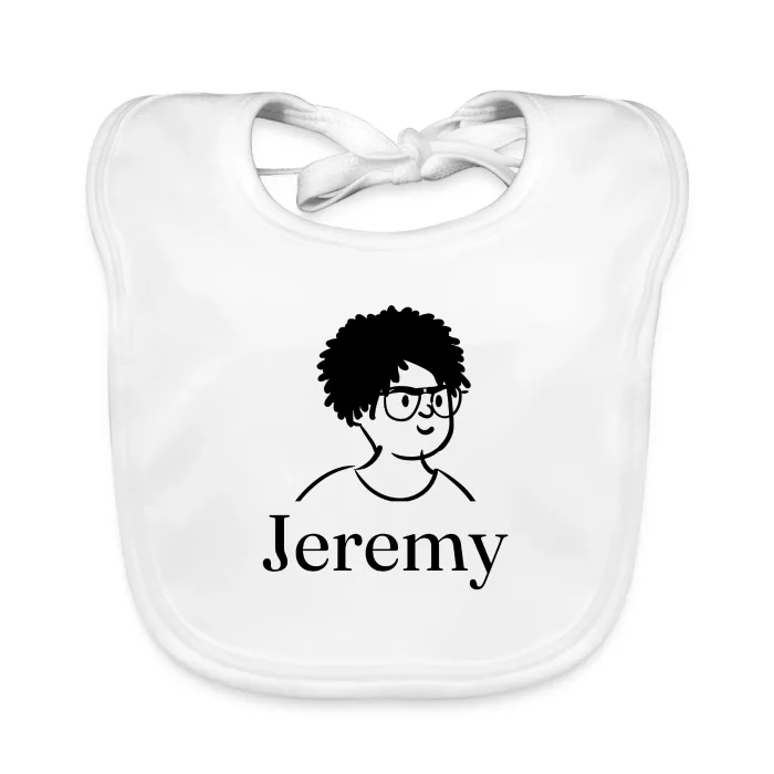 Bavoir bébé personnalisé au prénom Jeremy