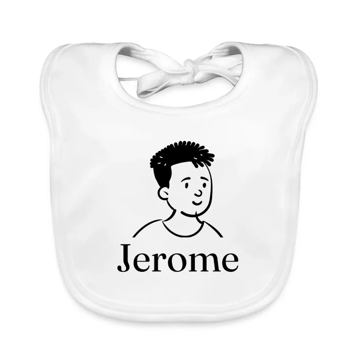 Bavoir bébé personnalisé au prénom Jerome