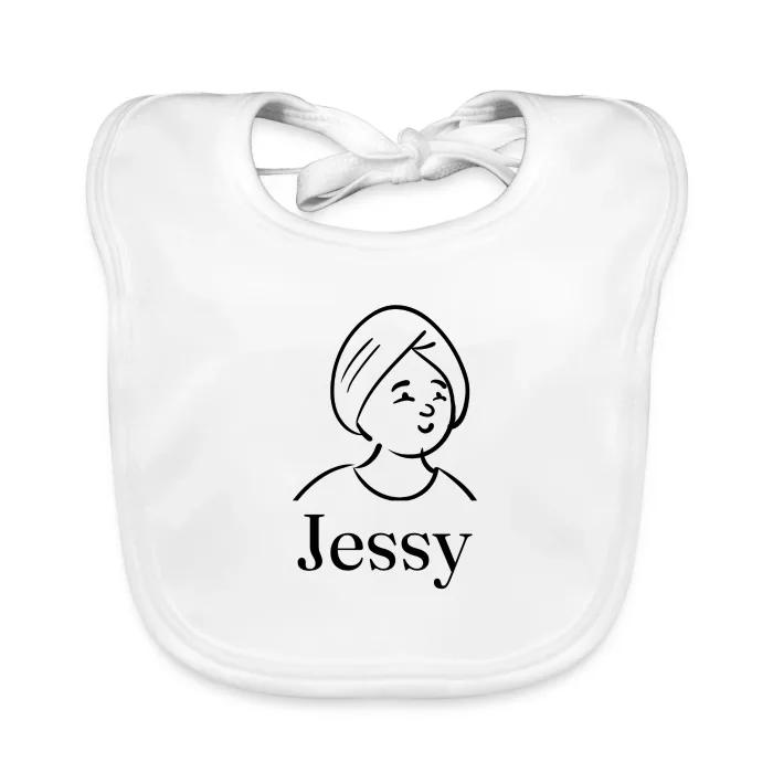 Bavoir bébé personnalisé au prénom Jessy