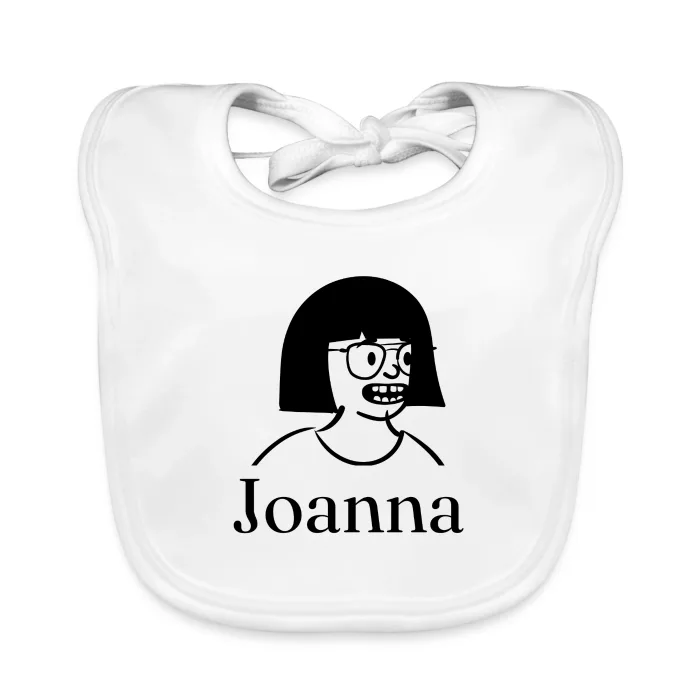 Bavoir bébé personnalisé au prénom Joanna