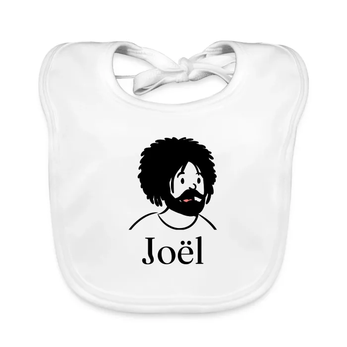 Bavoir bébé personnalisé au prénom Joël