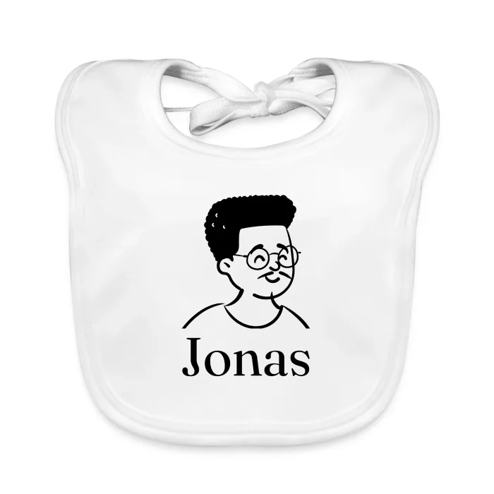 Bavoir bébé personnalisé au prénom Jonas