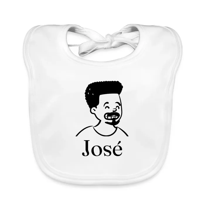Bavoir bébé personnalisé au prénom José