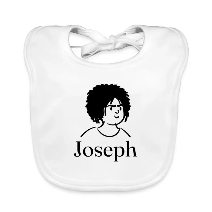 Bavoir bébé personnalisé au prénom Joseph