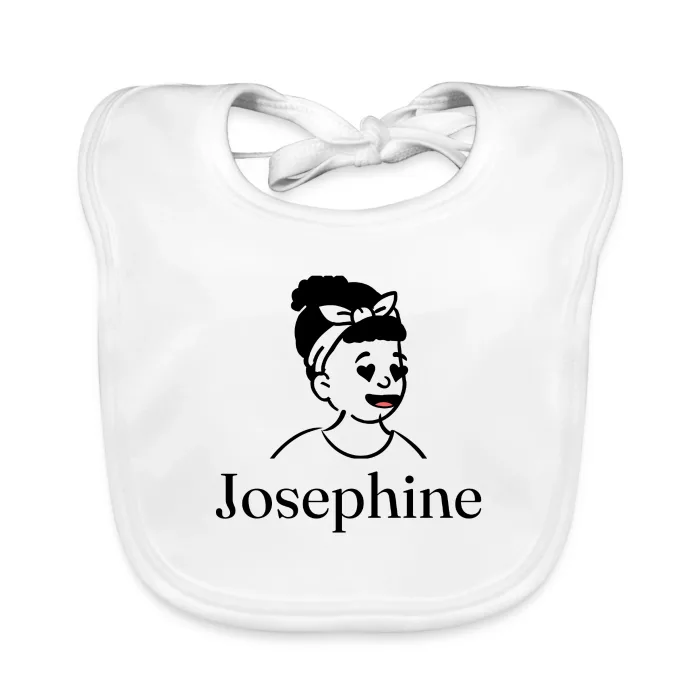 Bavoir bébé personnalisé au prénom Josephine