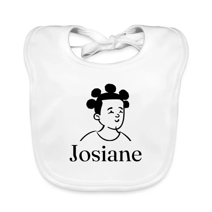 Bavoir bébé personnalisé au prénom Josiane
