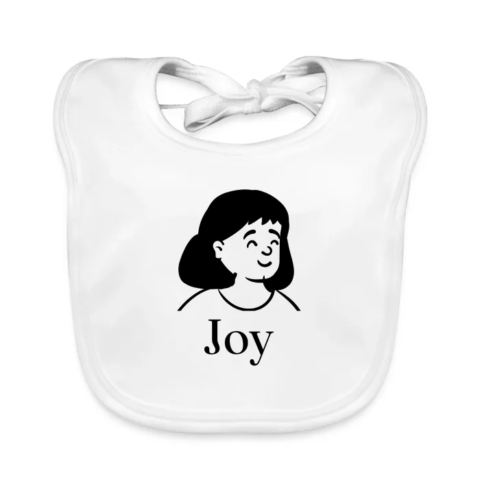 Bavoir bébé personnalisé au prénom Joy